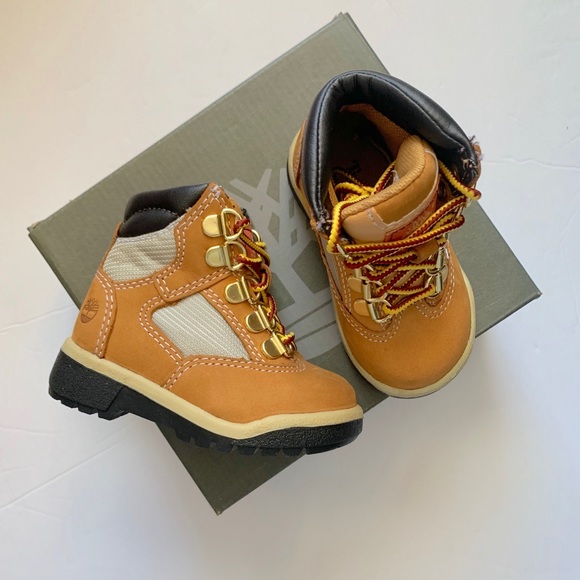 Toddler’s TIMBERLAND 6 INCH FIELD BOOT (WHEAT) - Picture 2 of 8